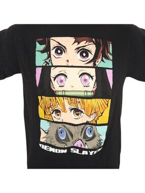 Demon Slayer T Shirt Mens Size Small Black Kimetsu No Yaiba Japanese Manga